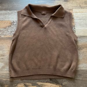 Brandy/John Galt Brown Sweater Vest